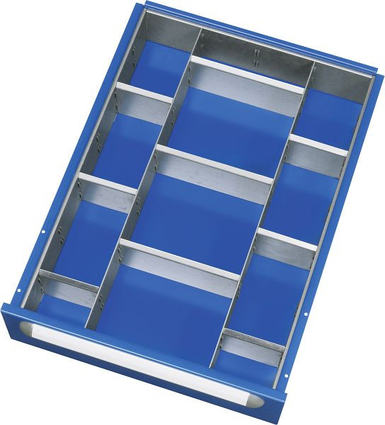 RAU indelingsset voor lade 390x560 mm, 2 verdelers en 9 insteekwanden, 390x120-360x560 mm, E-ET-2-9-120-150