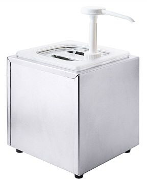 Contacto sausdispenser met pomp en een GN bak 1/6, 1325/001