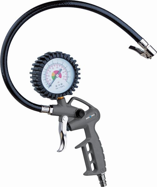 AEROTEC bandenpomp luchtdrukmeter PSI 30 cm slang, luchtverbruik: 120 l/min, 200532