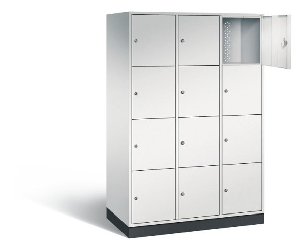 C+P XL lockerkast Intro, H1950xB1220xD590mm, kleur: lichtgrijs, 8470-303 S10007