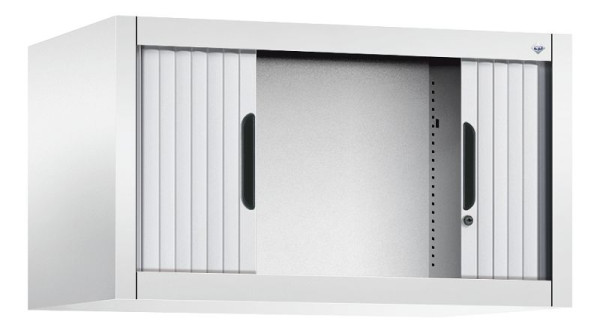 C+P rolluikkast Omnispace, H450xB800xD420mm, kleur: verkeerswit/wit aluminium, verzonken greep, 3261-00 S10061