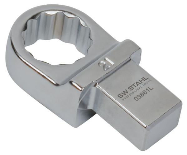 SW-Stahl steeksleutel, 21 mm, SW 21 vierkante dop 14 x 18 mm, 03861L