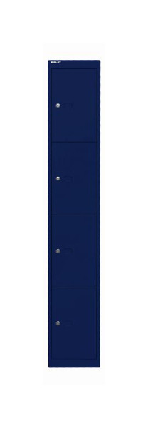 Bisley Office locker, 1 vak, 4 vakken, oxford blauw, CLK124639