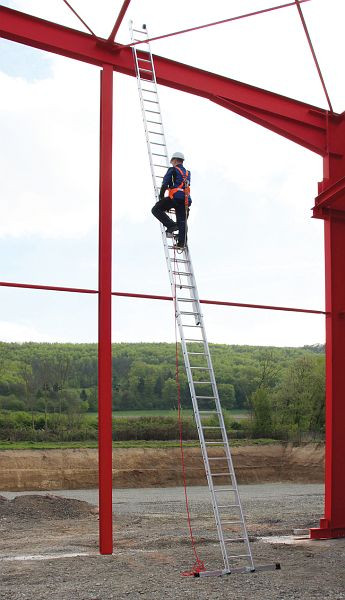 Euroline aluminium kabelladder 2-delig met 2 x 18 treden, verticale ladderhoogte 8,85m, 3128818