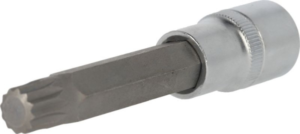 Brilliant Tools 1/2" bitdop met meerdere tanden, 100 mm lang, M12, BT022945