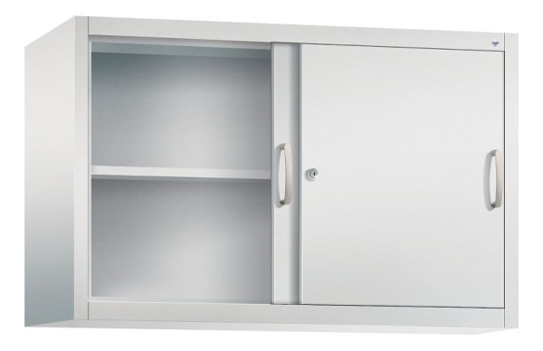 C+P bovenkast Acurado, H790xB1200xD400mm, kleur: lichtgrijs, beugelgreep, 2 niveaus, 2045-00 S10084