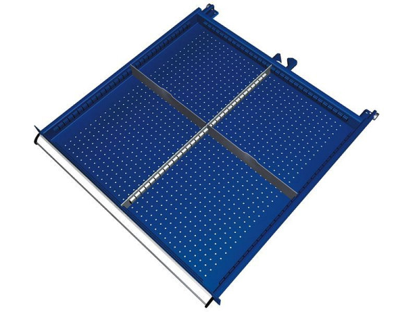 KLW scheidingsmateriaalset voor lades vakhoogte 50 mm in SGB kast, kastmaat 725 x 750 mm B x D, SGB-B01-032
