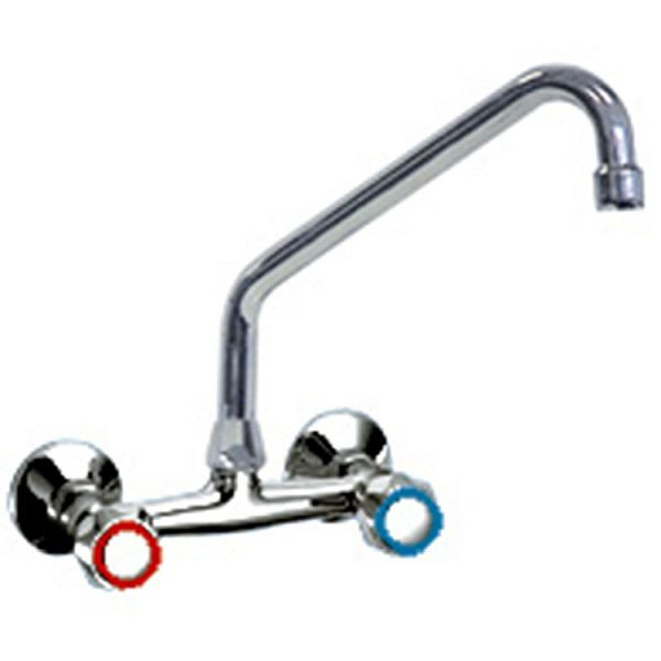 Gastro-Inox Duobloc hoge wand model 18mm (Ø) kraan 300mm, 402.203