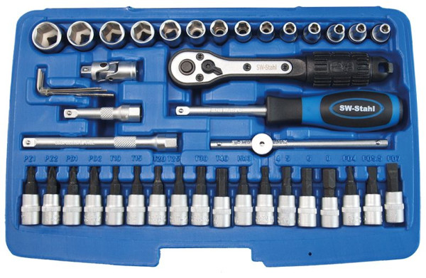 SW-Stahl dopsleutelset, 1/4", 41-delig, 06450L