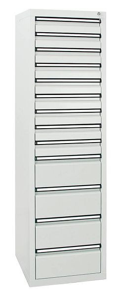 stumpf ladekast serie STS 410, RAL 7035/7035, 13 laden (9x100, 4x200 mm), 7105807
