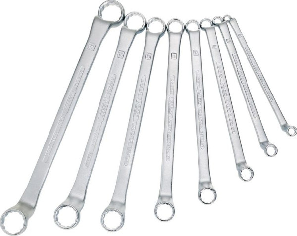 Hazet dubbele ringsleutelset, uitwendig dubbel zeskantprofiel, 6 x 7 - 27 x 32, aantal gereedschappen: 12, 630/12
