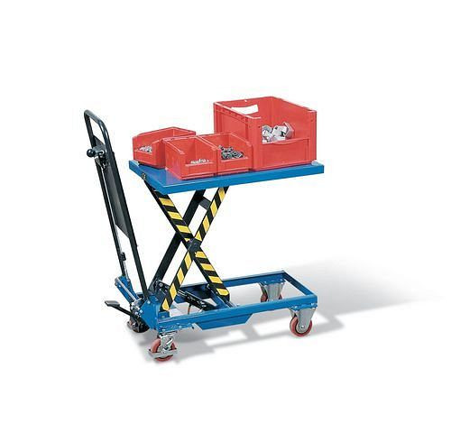 DENIOS heftafelwagen HTW 15 met enkele schaar, 70 x 45 cm, draagvermogen 150 kg, 157623