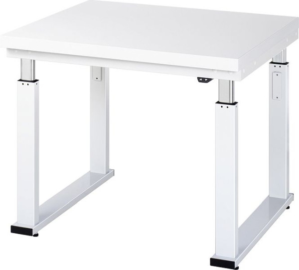 RAU werkbank serie adlatus 600 (elektrisch in hoogte verstelbaar), werkblad met hardlaminaat bekleding, 1000x740-1140x900 mm, 08-WB-100-090-H