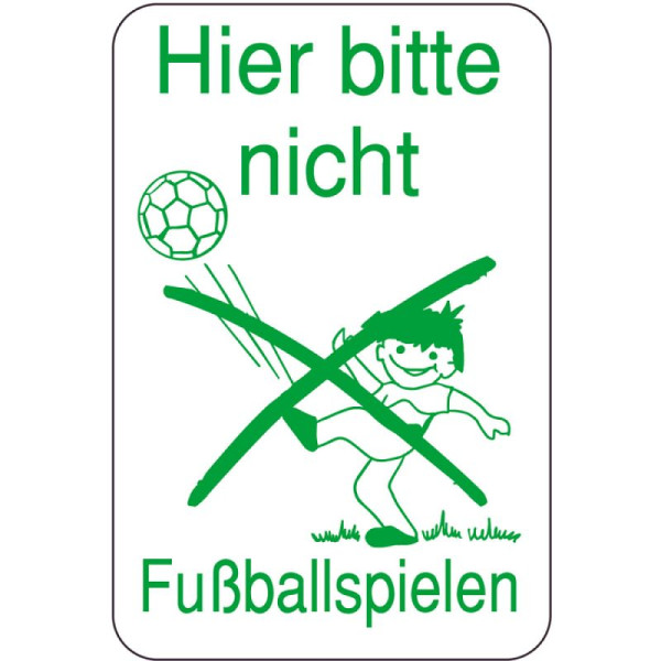 Stein HGS HGS speciaal bord, speel hier alsjeblieft geen voetbal, 400 x 600 mm, 14989