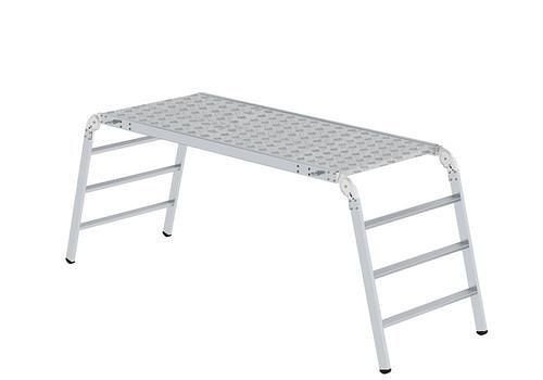 Krause opklapbaar werkplatform, gemaakt van aluminium, voetafdruk 1,86 x 0,75 m, 274528