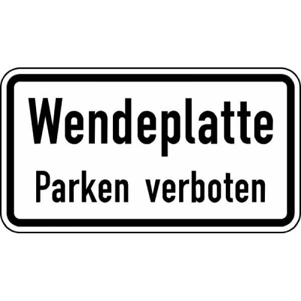 Steen HGS draaiplaat parkeerverbod nr. 2422, 231x420mm /RA1/vlakke vorm 3mm, 2422-113