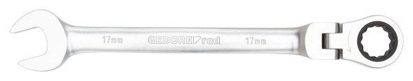 GEDORE ringratelsleutel met rood scharnier SW8mm 136mm, 3300874