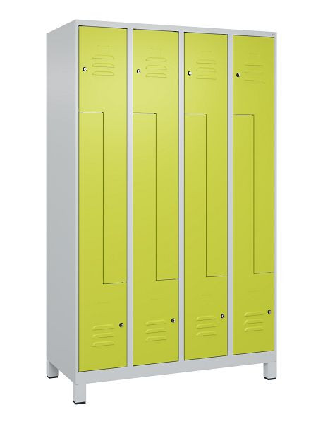 C+P Z-Spind Classic PLUS, C Z-Spind, Classic PLUS, voeten, 8 vakken, 1950x1200x500mm, 7035/0024, cilindersloten, 080013-408 S10025