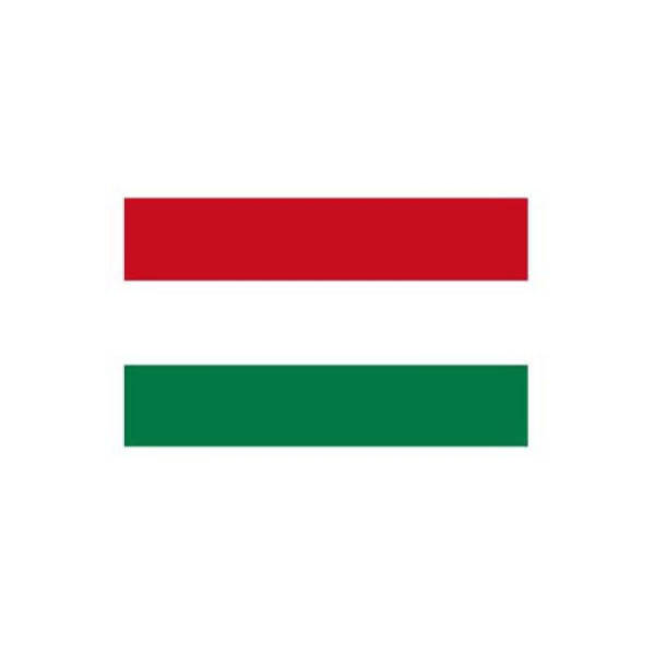 Stone HGS landvlag Hongarije, 300 x 120 cm (staand formaat), met kunststof karabijnhaak, FlagTop 110 g/m², voor vlaggenmasten 7 m, met ajoursteek voor Ø 4 cm boom, 27822