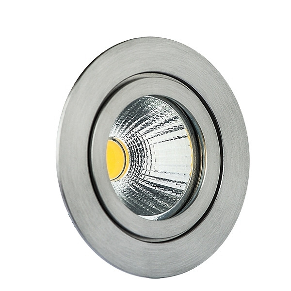 rutec Projekt CIRDAN COB LED - inbouwspot star, rond, 350mA, 8W, IP55, 3000K, CRI80 - V4A, PEG69V4AWWOK