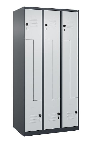 C+P Z-Spind Classic PLUS, 6 Abteile, 1850x900x500mm, 7016/7035, Drehriegel, 080003-306 S10000