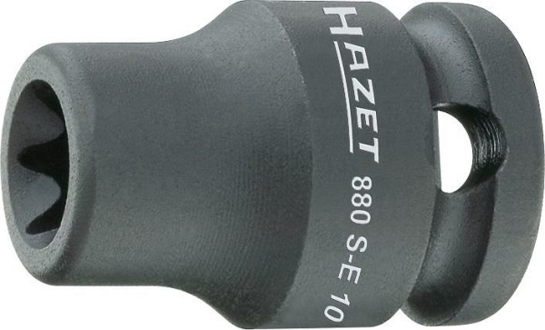 Hazet impact, machine schroevendraaierdop, TORX®, hol vierkant 10 mm (3/8 inch), buiten TORX® profiel, E14, 880S-E14