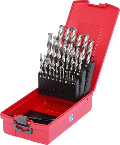 KS Tools HSS-G spiraalborenset, kunststof cassette, 25 delig 1-13mm, 330.2623