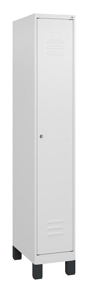 C+P luierkastje Classic PLUS met middenwand, voeten, 1800x300x500mm, 9016/9016, cilinderslot, 0800107-10F S10029
