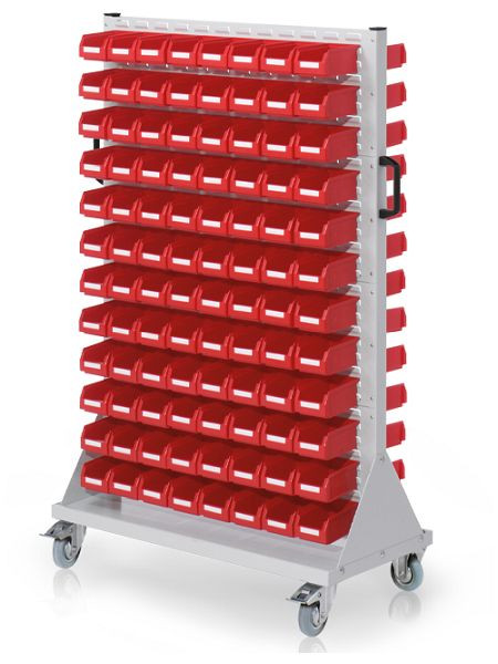 Bedrunka+Hirth trolley maat 4, 192 magazijnbakken, afmetingen in mm (BxDxH): 1000 x 500 x 1580, 04.02.3513