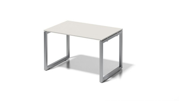 Bisley Cito bureau, 730 mm vaste hoogte O-frame, H 19 x B 1200 x D 800 mm, grijswit/zilver, DOF1208GW355