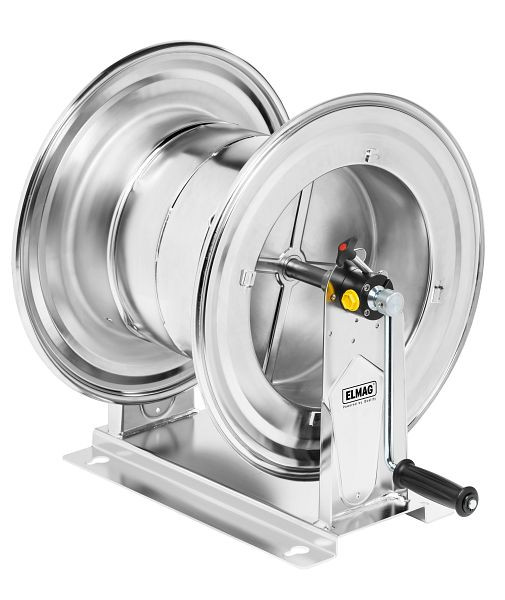 ELMAG handslanghaspel RVS serie 560, model 75640/30, water (max. 130°) tot 200 bar inlaat IG 3/8' / uitlaat IG 1/2', 44521