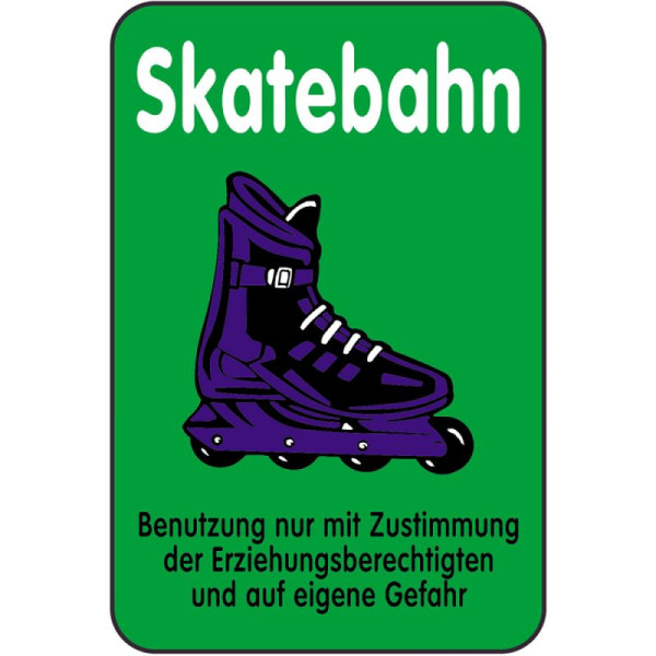 Stenen HGS speeltuinbord, skatebaan - alleen gebruiken met toestemming van de onderwijsautoriteit..., 400 x 600 mm, 14844