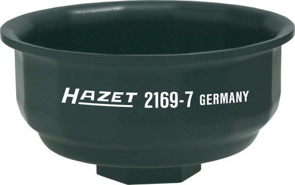 Hazet oliefiltersleutel, hol vierkant 12,5 mm (1/2 inch), uitwendig 14-punts profiel, 77 mm, 2169-7