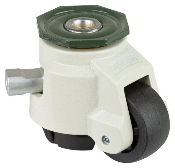 BS rollen hefrol, PA wiel, glijlager, achtergat, met ratelverstelling, draagvermogen per rol 250 kg, met 4 rollen max. 2x250 kg, W321.A90.050