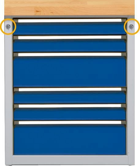 ANKE secundaire vergrendeling; voor laden van 900 x 600 mm (BxD); met antidiefstalvloer, 903.745