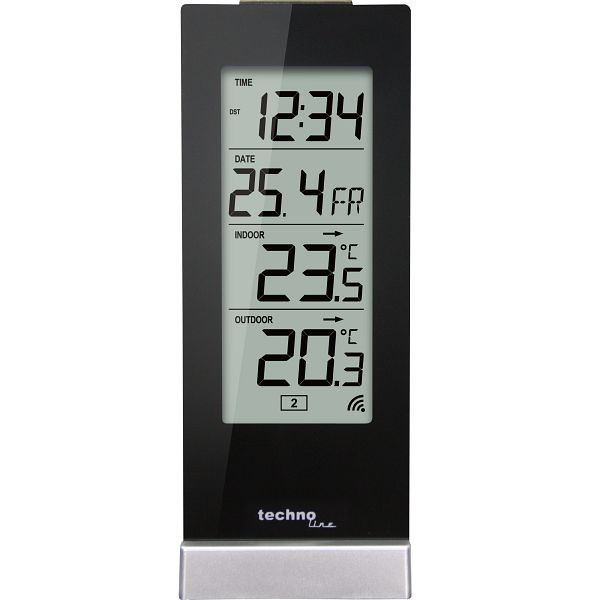 Technoline temperatuurstation, afmetingen: 64 x 165 x 45 mm, WS 9767