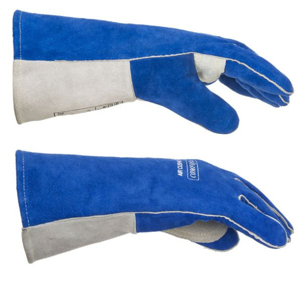 ELMAG 5-vingerlashandschoenen WELDAS 10-2087 L, MIG/MAG/MMA van rundsplitleer, lengte: 35 cm, maat 9 (1 paar), 59106