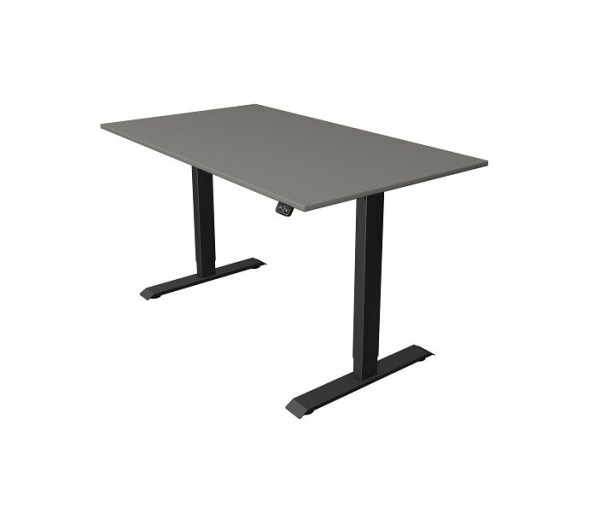 Kerkmann Move 1 zit-/statafel antraciet, B 1400 x D 800 mm, elektrisch in hoogte verstelbaar van 740-1230 mm, grafiet, 10182812