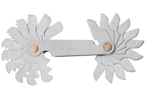 GSR draadsjabloon 22 vellen inch Uniforme schroefdraad ASME B1.1 spoed 4 - 64", 05001080