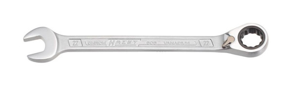 Hazet combinatieratelsleutel, extern dubbel zeskant tractieprofiel, 22 mm, 606-22