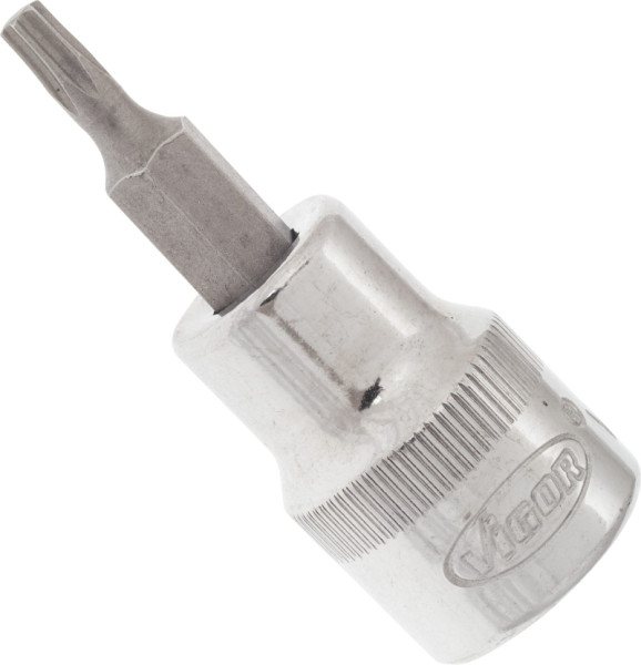 VIGOR TORX® schroevendraaierbit, hol vierkant 10 mm (3/8 inch), binnen TORX® profiel, T15, V2303N