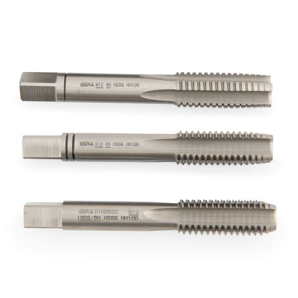 GSR handtapset metrische draad DIN 2184-2 (DIN 352) rechts HSS-G M 12, 00105250