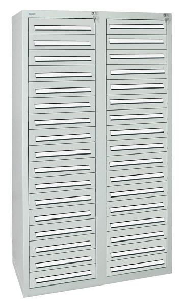 stumpf ladekast serie T-100 / 35-4, RAL 7035/7035, 34 laden (34 x 100 mm), 8154107