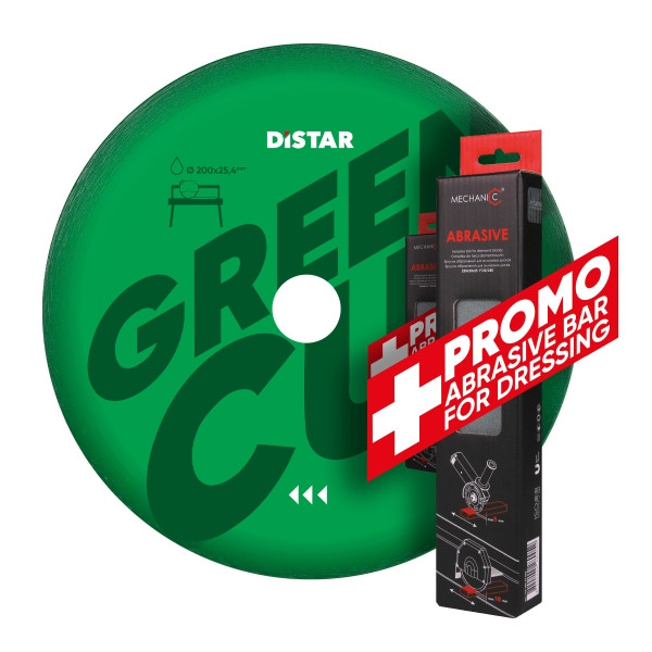 Distar diamantdoorslijpschijf 1A1R 200x25,4 Green Cut, 10179023016