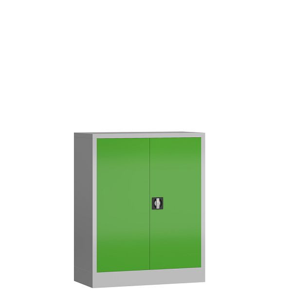 Lüllmann ClassiX draaideurkast, 1000 x 800 x 380 mm, lichtgrijs/geelgroen, X-530315