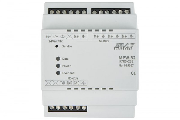 STV Electronic M-Bus niveauconverter MPW64 met seriële interface - RS-232, 095569