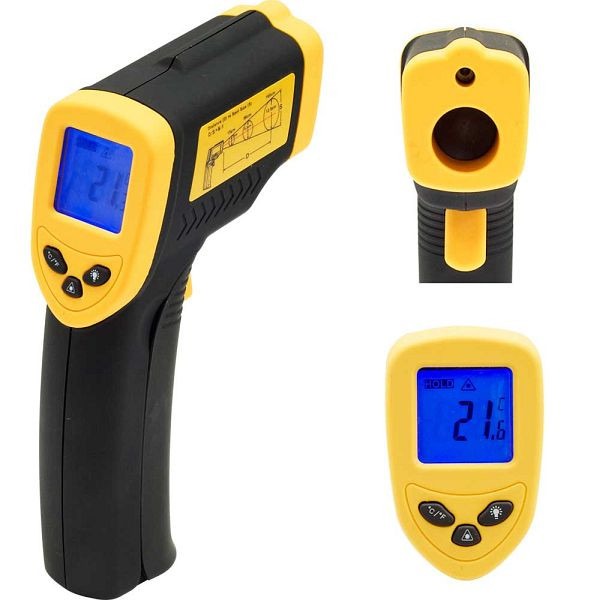 Stalgast-thermometer met laserpointer, temperatuurbereik -50 ° C tot 380 ° C, KK1908001