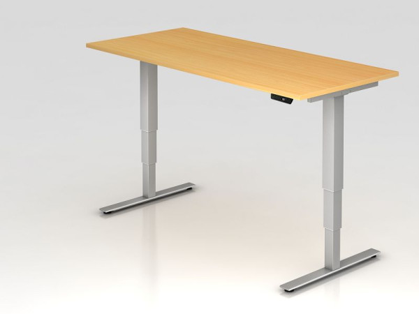 Hammerbacher elektrisch zit-sta bureau 180x80cm beuken, werkhoogte 63,5 -128,5 cm, VXDSM19/6/S