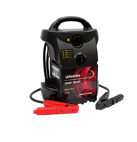 ELMAG energiestation / startapparaat 12/24V, START TRUCK 6200/3100 ampère, incl. LED-verlichting op de negatieve pool, 55070