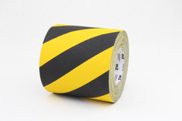 m2 antislipbekleding Vervormbare zwart/gele rol 150mmx18,3m, M2WR150183